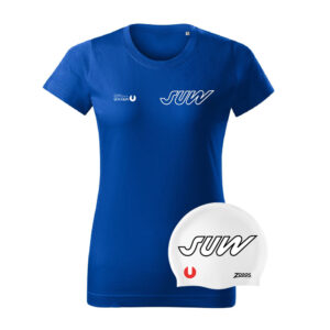  DAMEN Teamshirt & Badehaube weiß