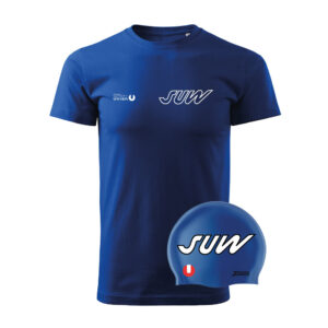 HERREN Teamshirt & Badehaube blau