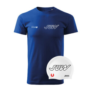 HERREN Teamshirt & Badehaube weiß