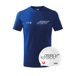 KINDER Teamshirt & Badehaube weiß 